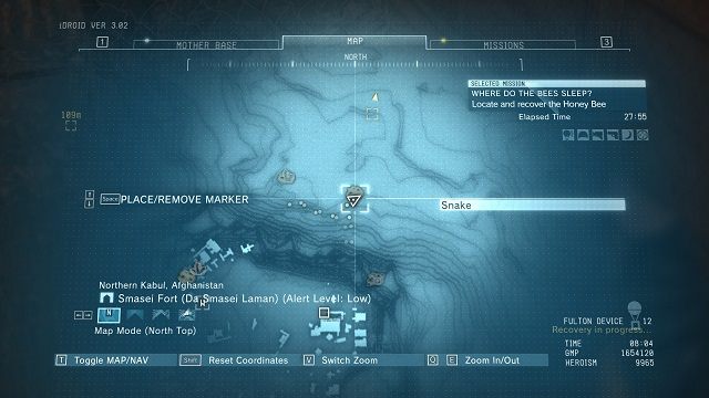 Lokalizacja diamentu. - Diamenty w ruinach Smasei Fort | Nieoszlifowane diamenty | MGS V - Metal Gear Solid V: The Phantom Pain - poradnik do gry