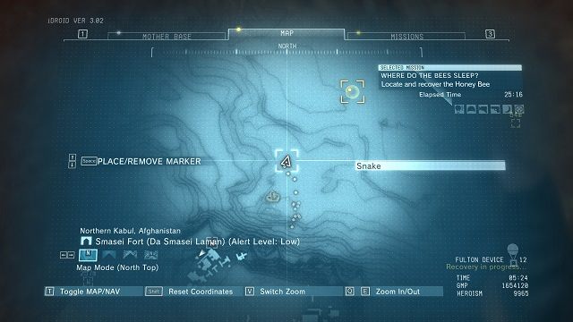 Lokalizacja diamentu. - Diamenty w ruinach Smasei Fort | Nieoszlifowane diamenty | MGS V - Metal Gear Solid V: The Phantom Pain - poradnik do gry