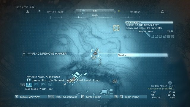 Lokalizacja diamentu. - Diamenty w ruinach Smasei Fort | Nieoszlifowane diamenty | MGS V - Metal Gear Solid V: The Phantom Pain - poradnik do gry