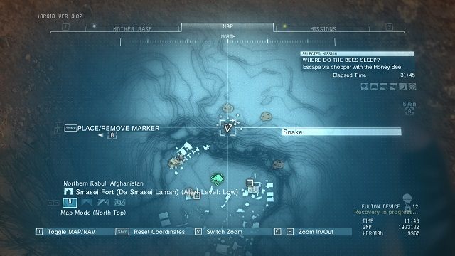Lokalizacja diamentu. - Diamenty w ruinach Smasei Fort | Nieoszlifowane diamenty | MGS V - Metal Gear Solid V: The Phantom Pain - poradnik do gry