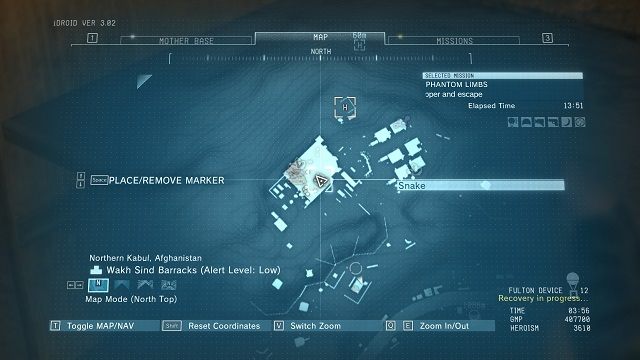 Lokalizacja 4 kasety. - Trudniejsze do zlokalizowania kasety | Kasety | MGS V - Metal Gear Solid V: The Phantom Pain - poradnik do gry