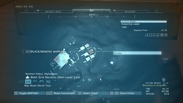 Lokalizacja 5 kasety. - Trudniejsze do zlokalizowania kasety | Kasety | MGS V - Metal Gear Solid V: The Phantom Pain - poradnik do gry