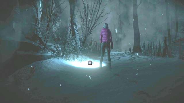 Pierwszy totem na środku ścieżki - Until Dawn: Prolog, Rozdział 1, wskazówki i totemy - lokalizacja - Until Dawn - poradnik do gry