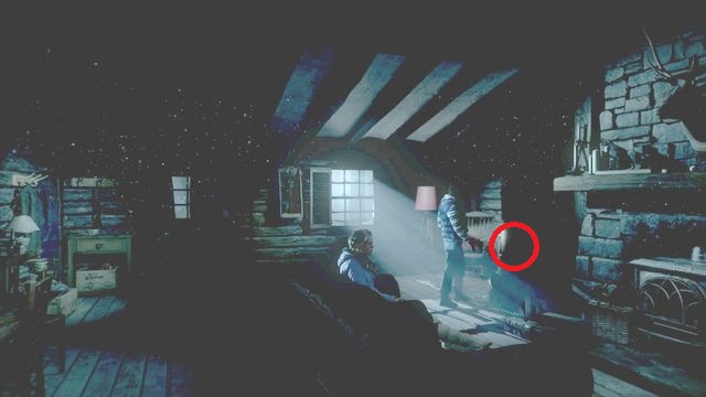 Książkę znajdziesz na lewo od kominka - Until Dawn: Rozdział 3, wskazówki i totemy - lokalizacja - Until Dawn - poradnik do gry