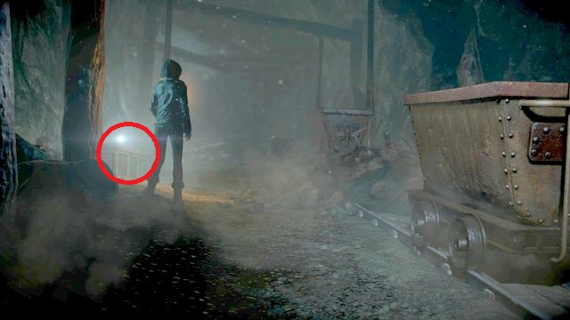 Zdjęcie odnajduje Emily po tym jak wpada do kopalni - Until Dawn: Rozdział 7, wskazówki i totemy - lokalizacja - Until Dawn - poradnik do gry