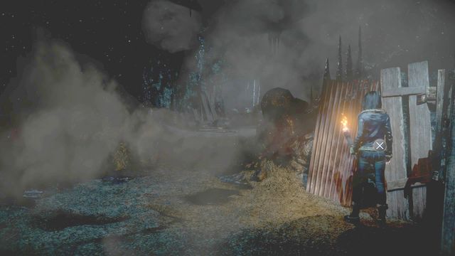 Odsuń deski, by odkryć znaki na kamieniu - Until Dawn: Rozdział 7, wskazówki i totemy - lokalizacja - Until Dawn - poradnik do gry