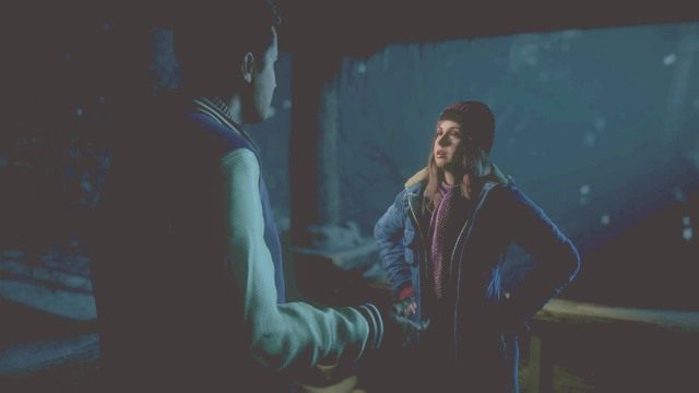 Ashley rozmawiająca z Mattem - zachęć lub przekonaj, aby kolega nie widział niewygodnej sytuacji - Until Dawn: Rozdział 1 - solucja, opis przejścia - Until Dawn - poradnik do gry