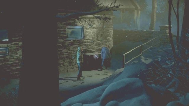 Przesuń zieloną skrzynkę, aby wejść do budynku - Until Dawn: Rozdział 2 - solucja, opis przejścia - Until Dawn - poradnik do gry