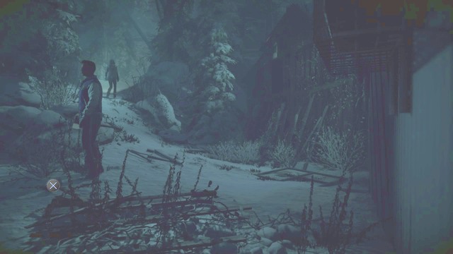 Totem pomocy #5 za budynkiem stacji - Until Dawn: Rozdział 5 - solucja, opis przejścia - Until Dawn - poradnik do gry