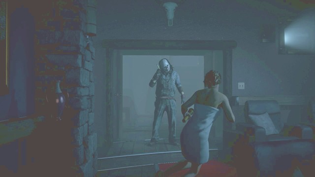 Po chwili zobaczysz psychopatę, część działań jest opcjonalna - Until Dawn: Rozdział 5 - solucja, opis przejścia - Until Dawn - poradnik do gry