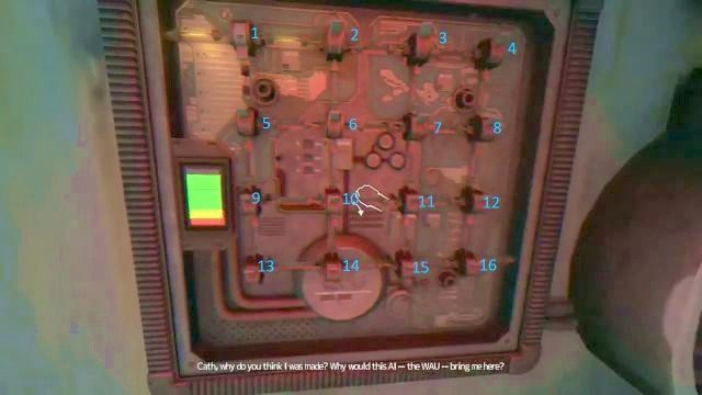 Schemat przełączników. - 15 - Na zewnątrz stacji Omicron | Zagadki i łamigłówki SOMA - SOMA - poradnik do gry