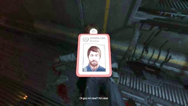 Na identyfikatorze znajdziesz kod dostępu do terminali. - 04 - Stacja Komunikacji | Opis przejścia SOMA - SOMA - poradnik do gry