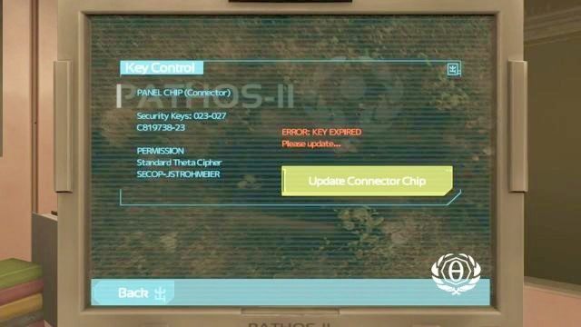 Ekran służący do aktualizacji chipu. - 13 - Laboratorium Theta | Opis przejścia SOMA - SOMA - poradnik do gry