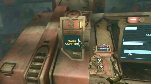 Przeciągnij Omnitool przy panelu, by zamknąć śluzę. - 21 - Stacja Phi | Opis przejścia SOMA - SOMA - poradnik do gry