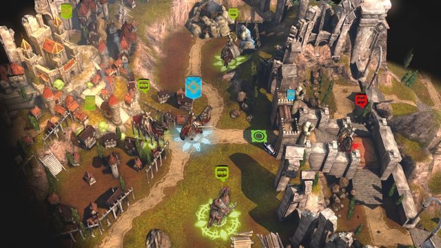 Pierwsza faza misji polega na rozmowie ze wszystkimi bohaterami w okolicy. - Uczta Bogów (A Feast for the Gods) M12 | Przystań | Solucja Heroes VII - Might & Magic: Heroes VII - poradnik do gry