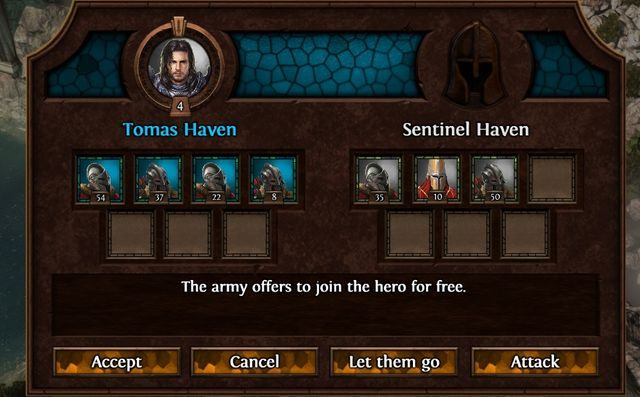 Przyłączanie kolejnych oddziałów do swojej armii jest kluczem do zwycięstwa w początkowej fazie misji. - Niebywała Zuchwałość (A Dissolute Audacity) M9 | Przystań | Solucja Heroes VII - Might & Magic: Heroes VII - poradnik do gry