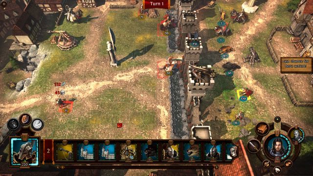 Podczas ataku wrogiego bohatera na twoje miasto pamiętaj, aby nie wychodzić za mury i w pierwszej kolejności wyeliminować wrogich strzelców. - Niebywała Zuchwałość (A Dissolute Audacity) M9 | Przystań | Solucja Heroes VII - Might & Magic: Heroes VII - poradnik do gry