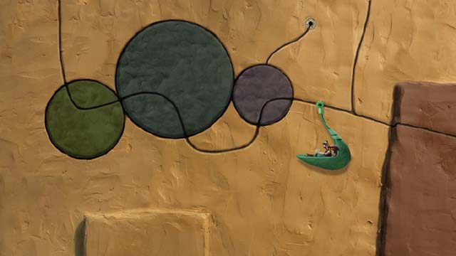 Następnie wróć na trasę i jedź nią tak, jak prowadzi, kierując się cały czas w lewo, aż dotrzesz do trzeciej wieży - Dojazd do trzeciej wieży | Druga wieża w Armikrog - Armikrog - poradnik do gry