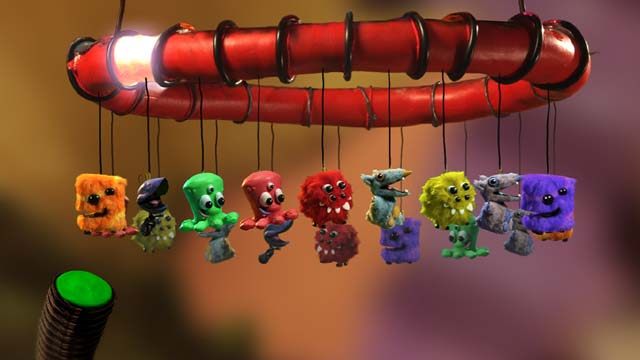 Prawidłowe rozmieszczenie zabawek na karuzeli na fotce powyżej - Dwa pomieszczenia za tymi samymi drzwiami | Pierwsza wieża w Armikrog - Armikrog - poradnik do gry