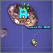Zaznacz Recon Vessel i rozkaż mu przeskanować duży asteroid znajdujący się tuż przy Twoich jednostkach - [ALYSSIAN Misja 7] Machina Nucleus | O.R.B. - O.R.B. - poradnik do gry