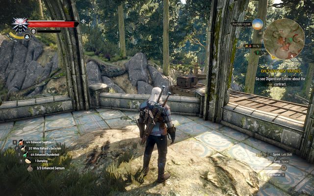 Elfie ruiny i skrzynia na deskach - Rynsztunek Księżyca w Nowiu (New Moon) | Rynsztunki Wiedźmin 3 Serca z Kamienia - Wiedźmin 3: Serca z Kamienia - poradnik do gry