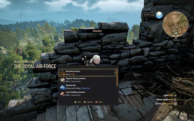 Spodnie znajdziesz na szczycie wieży Vikk - Rynsztunek Księżyca w Nowiu (New Moon) | Rynsztunki Wiedźmin 3 Serca z Kamienia - Wiedźmin 3: Serca z Kamienia - poradnik do gry