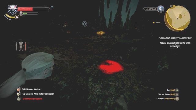 Złoże nefrytu - Zaklinanie: Jakość kosztuje (Enchanting: Quelity Has its Price) | Zadania poboczne - Wiedźmin 3: Serca z Kamienia - poradnik do gry