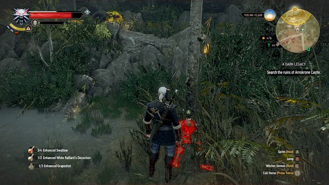 Szkielet w pobliżu schodów - Sekretne życie hrabiego Romilly (The Secret Life of Count Romilly) | Poszukiwania skarbów - Wiedźmin 3: Serca z Kamienia - poradnik do gry