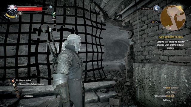 Zniszcz fragment ściany, by przejść dalej - Miłe złego początki (Evils Soft First Touches) | Zadania główne | Wiedźmin 3 - Wiedźmin 3: Serca z Kamienia - poradnik do gry