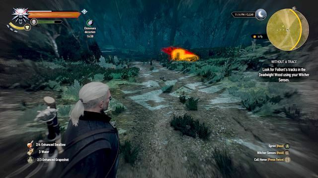 Po odnalezieniu wózka dostrzeżesz trop - Bez śladu (Without a Trace) | Zadania poboczne | Wiedźmin 3 Serca z Kamienia - Wiedźmin 3: Serca z Kamienia - poradnik do gry