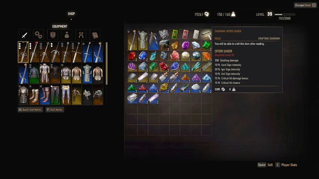 Diagram możesz zakupić u Ofirskiego kupca - Rynsztunek Ofirski | Rynsztunki | Wiedźmin 3 Serca z Kamienia - Wiedźmin 3: Serca z Kamienia - poradnik do gry