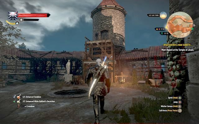 Wieżyczka jest twoją drogą ucieczki z lokacji - Kto sieje wiatr... (Whatsoever a Man Soweth...) | Zadania główne | Wiedźmin 3 - Wiedźmin 3: Serca z Kamienia - poradnik do gry