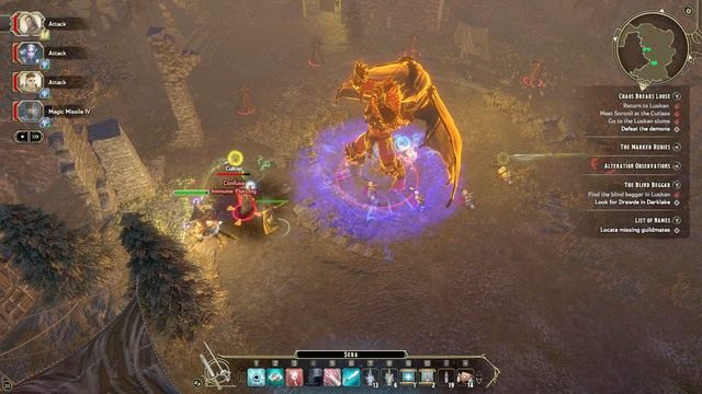 Po rozmowie z Tassalysem, czeka cię walka z silnym demonem - Shadow of Madness - Chaos Breaks Loose - Zadanie główne | Neverwinter Wood / Evermoors M8 - Sword Coast Legends - poradnik do gry