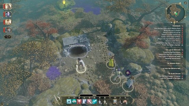 Sam Yenrry skieruje cię do kamiennego ołtarza stojącego na bagnach (M8 - The Lair of Rhylfang - Zadanie główne | Neverwinter Wood / Evermoors M8 - Sword Coast Legends - poradnik do gry
