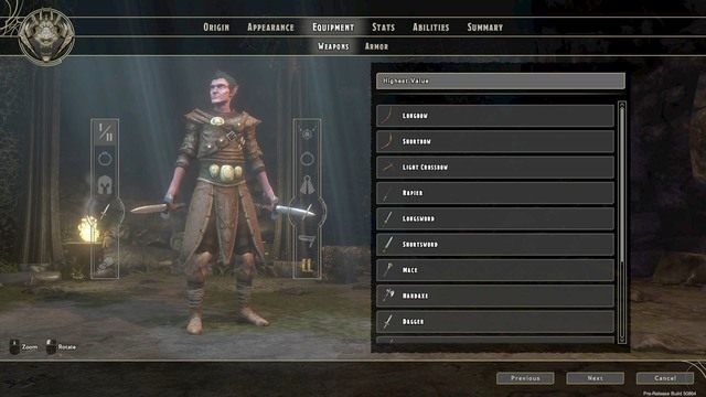 Wybór uzbrojenia tworzonej postaci - Tworzenie postaci | Bohater | Sword Coast Legends - Sword Coast Legends - poradnik do gry