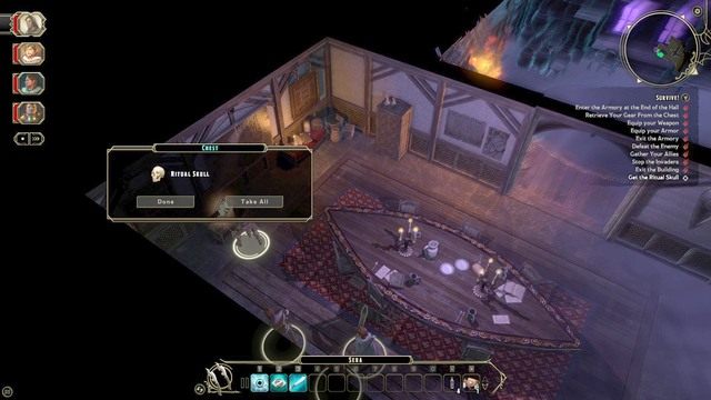 Po zejściu na niższe piętro, podejdź do Belamy i porozmawiaj z nim - Prolog: Survive - Zadanie główne | Opis przejścia | Sword Coast Legends - Sword Coast Legends - poradnik do gry