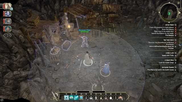 W drugim poziomie jaskiń spotkasz złodzieja (Mercenary Thief) - After Them! - zadanie główne | The High Road M1 | Sword Coast Legends - Sword Coast Legends - poradnik do gry