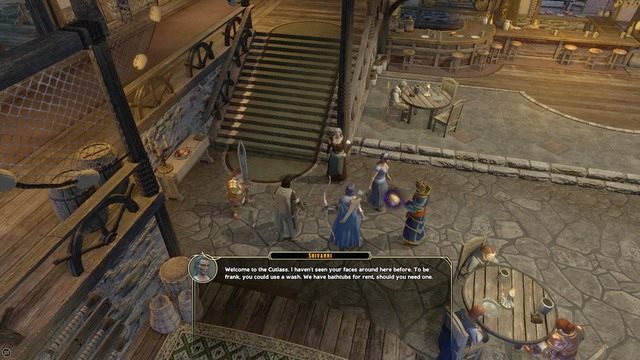 Po przejrzeniu okolicy, skieruj się do karczmy, w której czekać ma na ciebie kontakt Illydii (M5, karczma) - The Contact - zadanie główne | Market District/Slums M5 | Sword Coast Legends - Sword Coast Legends - poradnik do gry