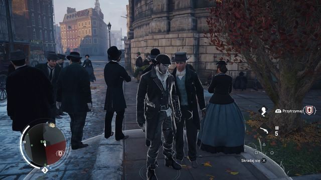 Przechodnie umożliwiają wtopienie się w tłum i ukrycie. - Londyńczycy i stany zagrożenia w Assassins Creed Syndicate - Assassins Creed: Syndicate - poradnik do gry