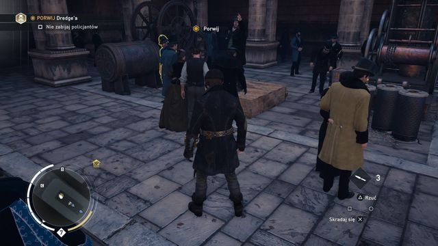 Porwania spróbuj, gdy postać będzie się przemieszczała, jak najdalej od policjantów. - 01 - Kwestia tożsamości | Solucja Assassins Creed Syndicate - Assassins Creed: Syndicate - poradnik do gry