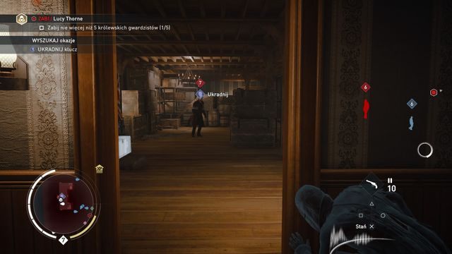Na parterze znajdziesz niezbędny do uwolnienia konstabla klucz. - 05 - Cierń w boku | Solucja Assassins Creed Syndicate - Assassins Creed: Syndicate - poradnik do gry