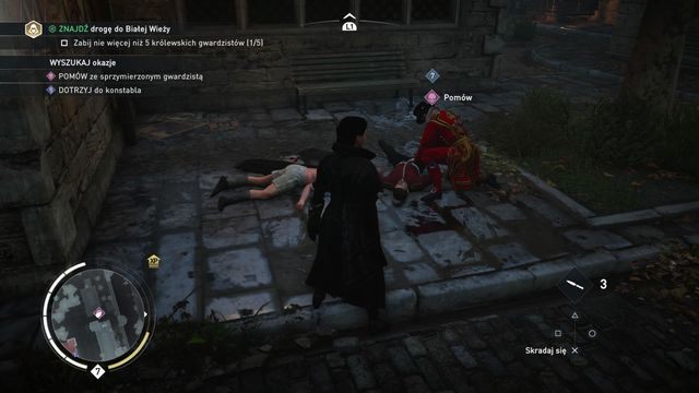 Sprzymierzony gwardzista trzyma się nieco na uboczu. - 05 - Cierń w boku | Solucja Assassins Creed Syndicate - Assassins Creed: Syndicate - poradnik do gry