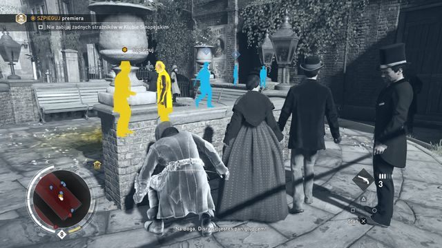 Krąż wokół murku, unikając policjanta. - 01 - Zabawa w politykę | Solucja Assassins Creed Syndicate - Assassins Creed: Syndicate - poradnik do gry