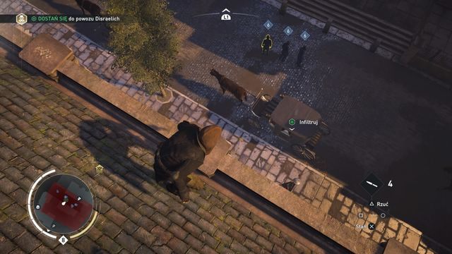 Z budynku znajdującego się obok powozu możesz niezauważenie zeskoczyć na dół. - 02 - Ochroniarz | Solucja Assassins Creed Syndicate - Assassins Creed: Syndicate - poradnik do gry