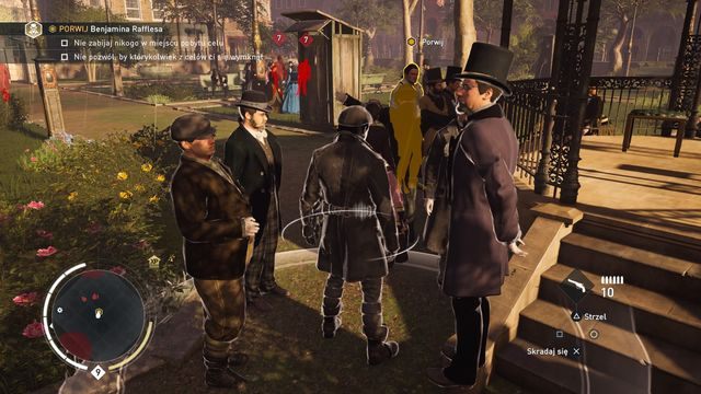 Wtop się w tłum i porwij cel, gdy ten się odwróci. - 02 - Potrójna kradzież | Solucja Assassins Creed Syndicate - Assassins Creed: Syndicate - poradnik do gry
