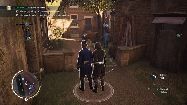 Poczekaj na policjanta w ostatniej alejce, aż odejdzie od ulicy, umożliwiając przejście. - 02 - Potrójna kradzież | Solucja Assassins Creed Syndicate - Assassins Creed: Syndicate - poradnik do gry