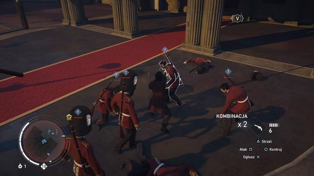 Im więcej przeciwników doprowadzisz do stanu bliskiego śmierci, tym większe szanse powodzenia poczwórnej kombinacji. - Atuty w Assassins Creed Syndicate - Assassins Creed: Syndicate - poradnik do gry