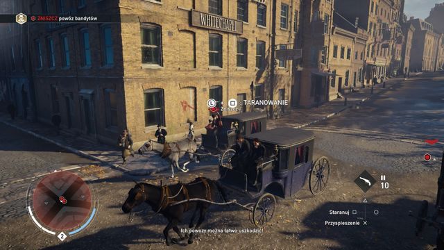 Taranując przeciwników uszkadzasz ich pojazd. - Powozy | Poruszanie się | Assassins Creed Syndicate - Assassins Creed: Syndicate - poradnik do gry
