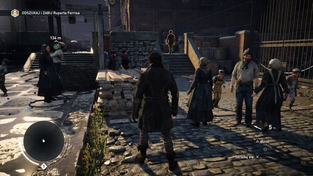 Mijanych przeciwników możesz eliminować po cichu. - Sekwencja 1 - Sabotażysta | Solucja Assassins Creed Syndicate - Assassins Creed: Syndicate - poradnik do gry