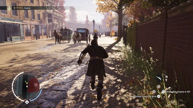 Po wyjściu z kanału spokojnie dogoń uciekającego kupca. - 01 - Łyżka syropu | Solucja Assassins Creed Syndicate - Assassins Creed: Syndicate - poradnik do gry